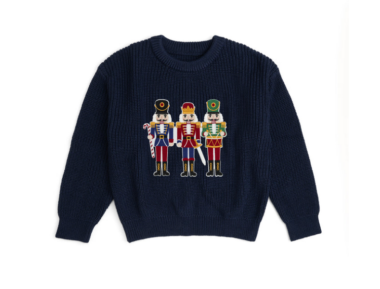SWEET WINK Nutcracker Patch Sweater