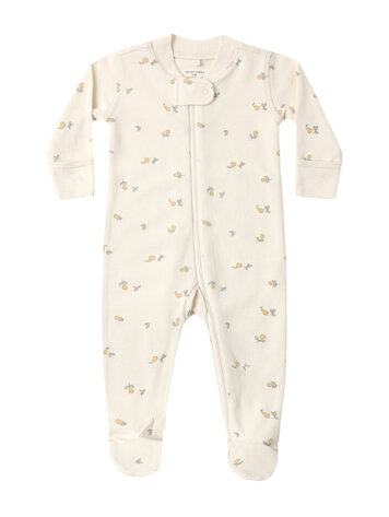 QUINCY MAE Pears Zip Footie