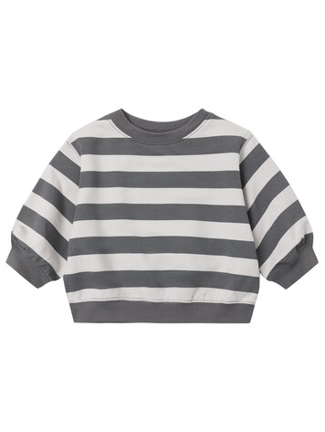 QUINCY MAE Stripe Oversized Baby Sweatshirt