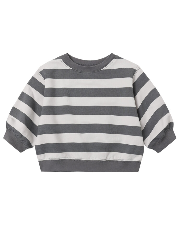 QUINCY MAE Stripe Oversized Baby Sweatshirt