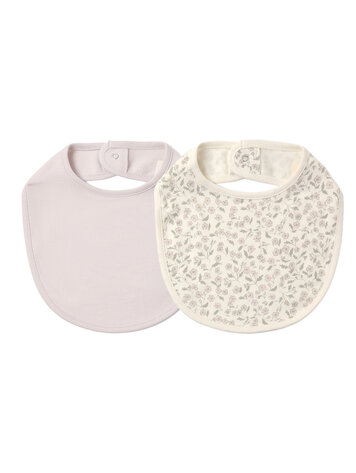 QUINCY MAE 2 Pack Jersey Bib - Floret / Lilac