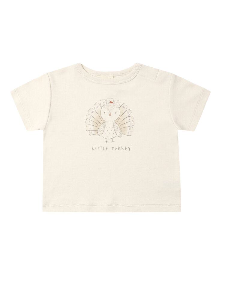QUINCY MAE Little Turkey Baby Tee