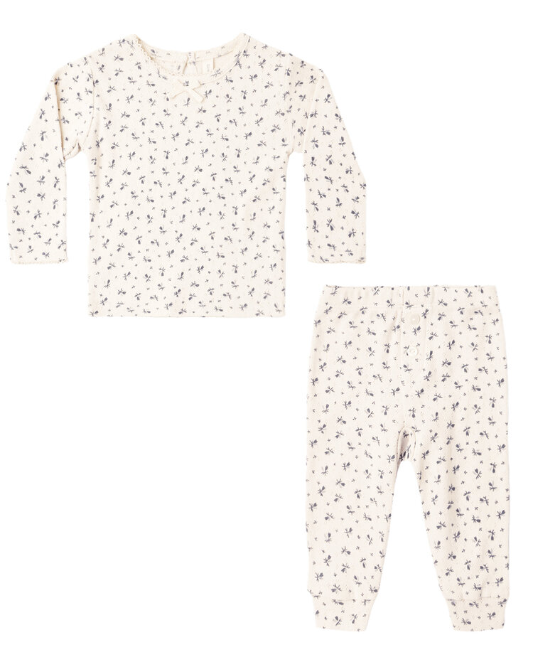 QUINCY MAE Ditsy Pointelle Legging Set