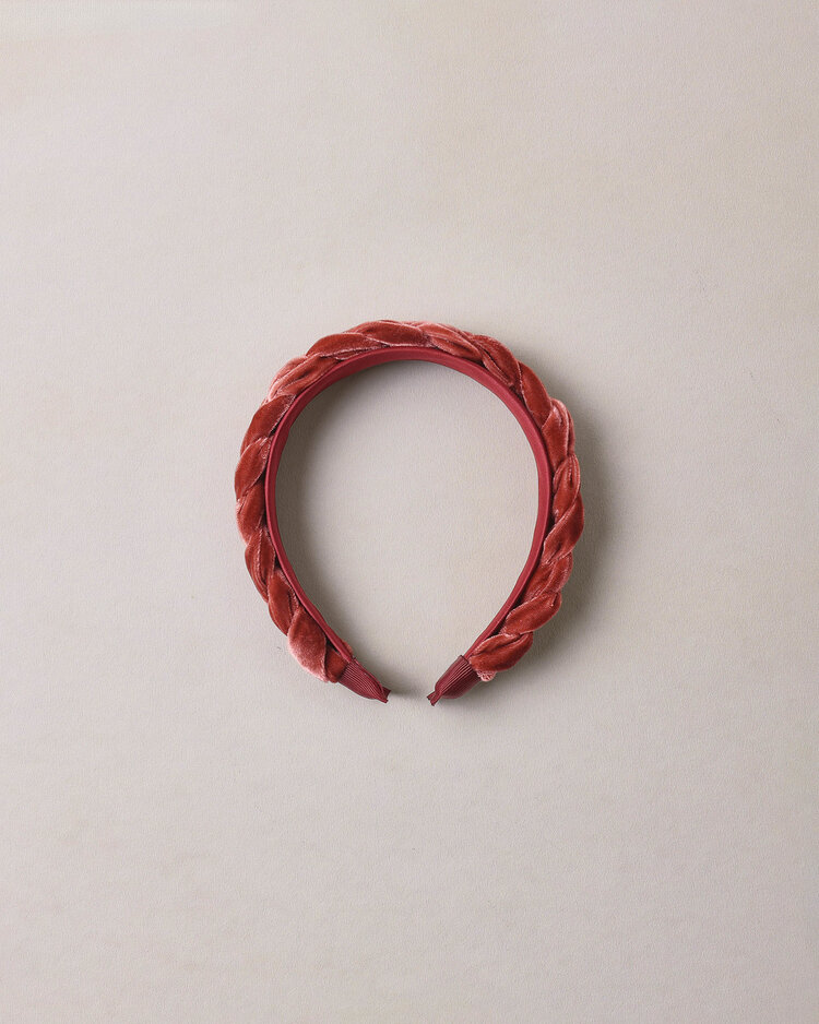 NORALEE Braided Headband - Ruby