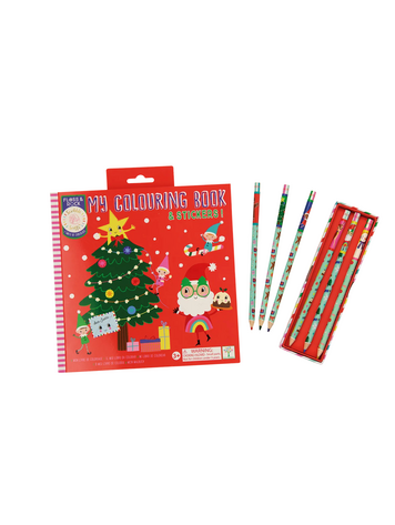 FLOSS AND ROCK Christmas Coloring Book