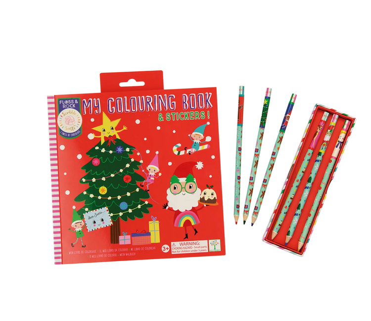 FLOSS AND ROCK Christmas Coloring Book