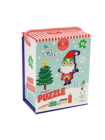 FLOSS AND ROCK Christmas 12 PC Jigsaw
