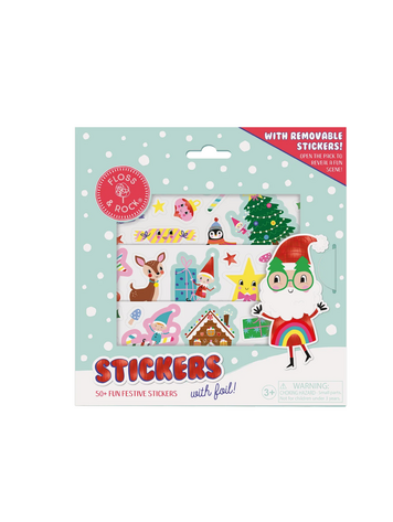FLOSS AND ROCK Christmas Stickers
