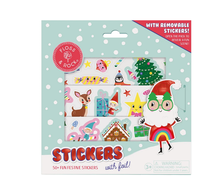 FLOSS AND ROCK Christmas Stickers