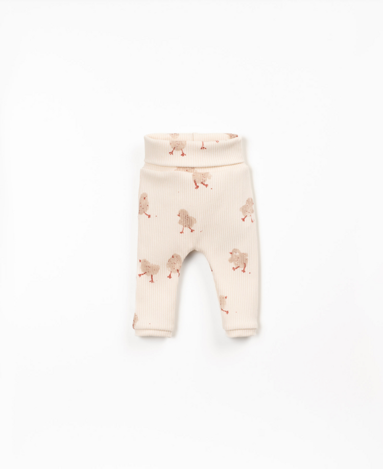 PLAY UP Printed Rib Leggings