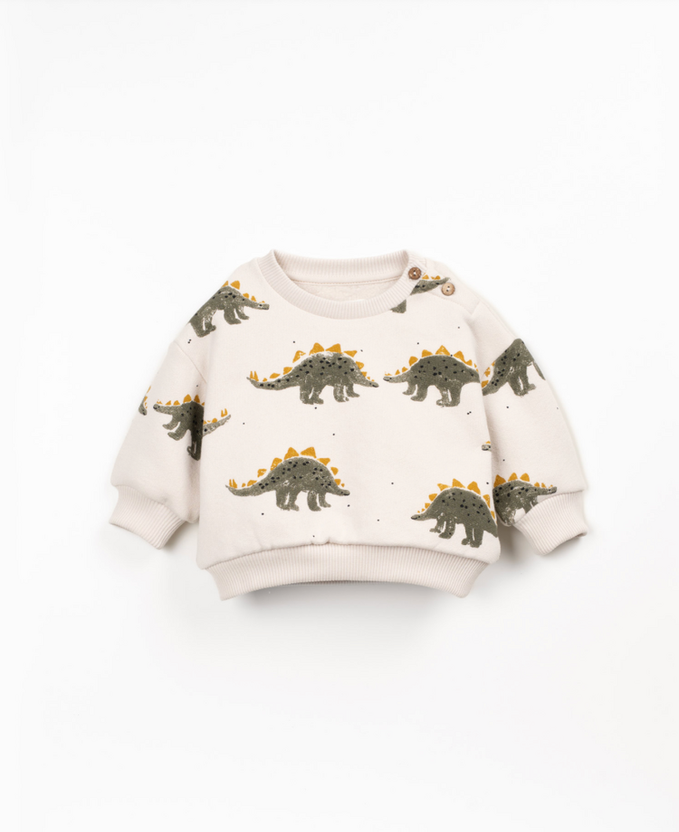 PLAY UP Printed Fleece Baby Sweater
