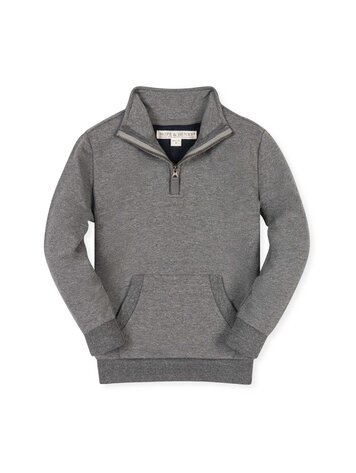 HOPE & HENRY Organic French Terry Half-Zip