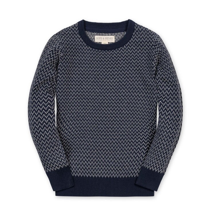 HOPE & HENRY Pullover Herringbone Sweater