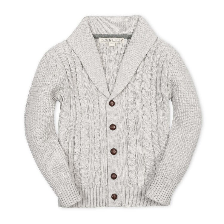 HOPE & HENRY Organic Shawl Cardigan