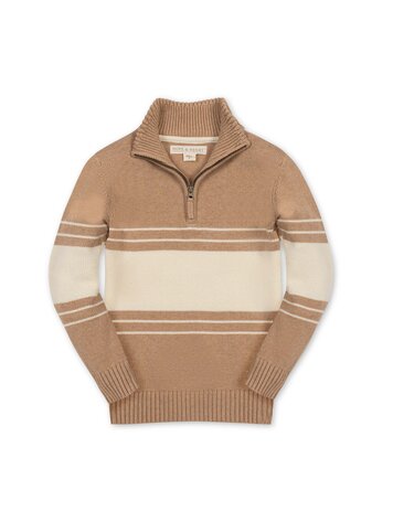 HOPE & HENRY Organic Half Zip Sweater