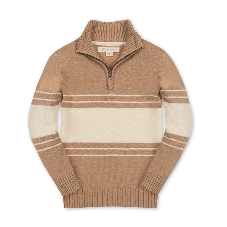 HOPE & HENRY Organic Half Zip Sweater