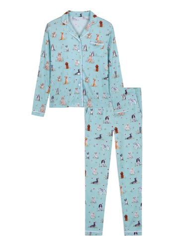 PREPPY GOOSE Best Puppies Pajama Set