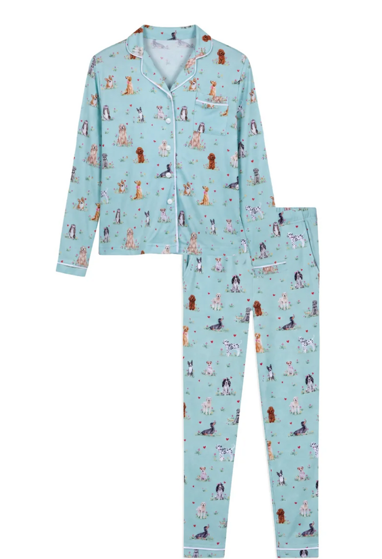 PREPPY GOOSE Best Puppies Pajama Set