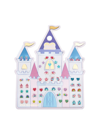 Mimi & Lula Rainbow Castle Stick On Earrings