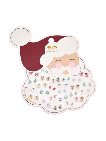 Mimi & Lula Santa Stick On Earrings