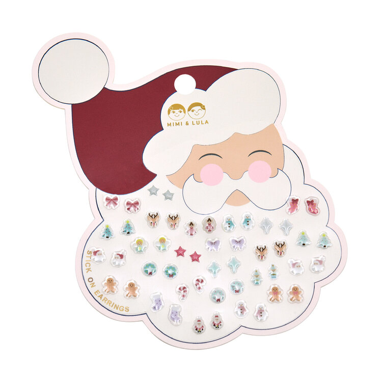 Mimi & Lula Santa Stick On Earrings
