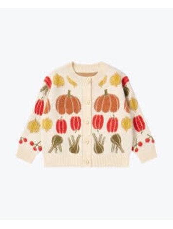 PETITE REVERY Veggie Jacquard Baby Cardigan