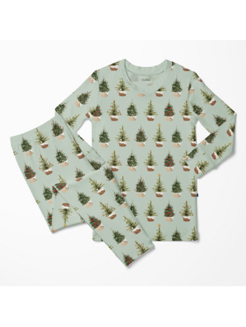 KICKEE PANTS Rustic Trees Pajama Set