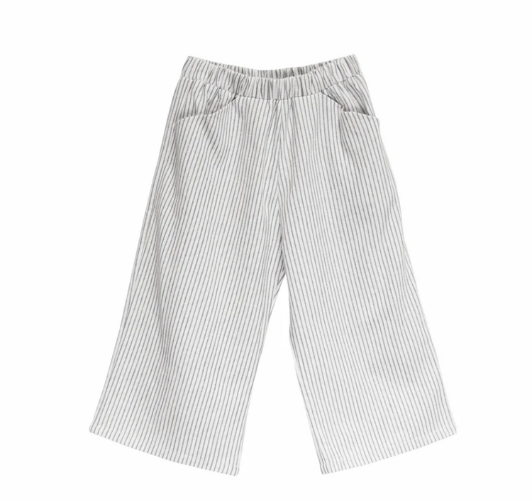 GO GENTLY NATION Stripe Woven Culotte