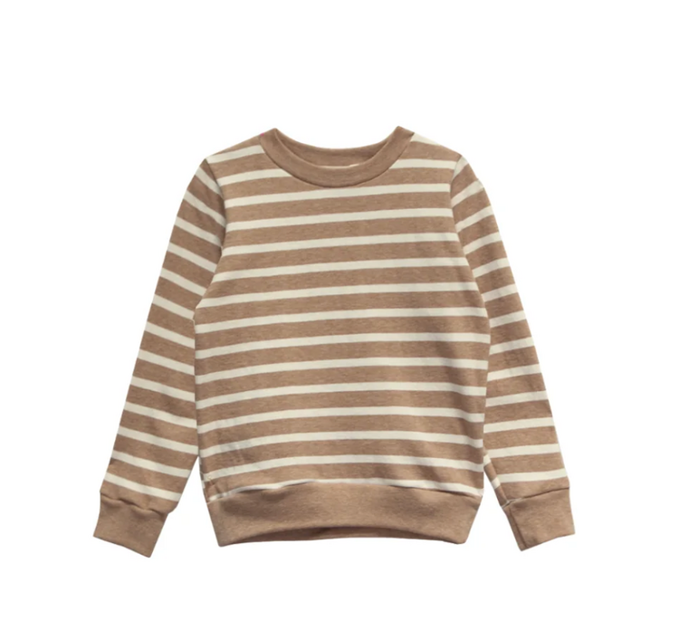 GO GENTLY NATION Baby Stripe Crewneck