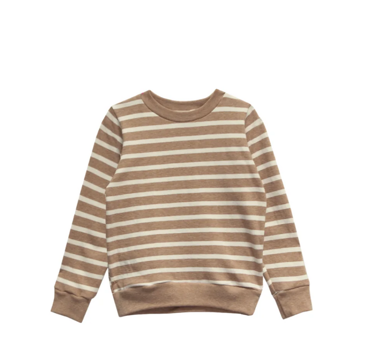 GO GENTLY NATION Stripe Crewneck