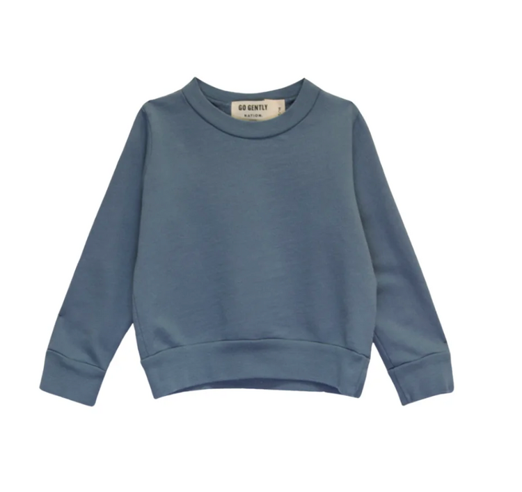 GO GENTLY NATION Solid Crewneck
