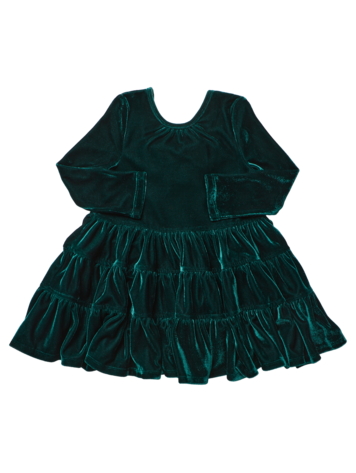 PINK CHICKEN Pearl Velour Dress