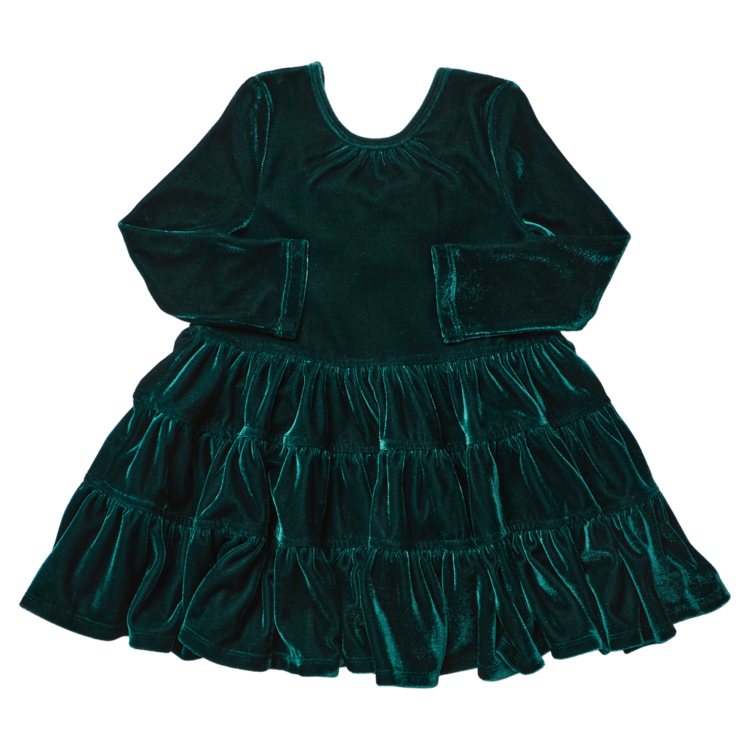 PINK CHICKEN Pearl Velour Dress