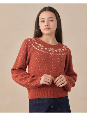 RYLEE AND CRU Teen Faire Isle Sweater