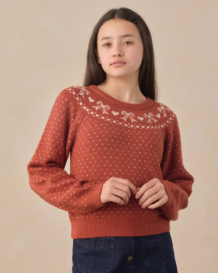 RYLEE AND CRU Teen Faire Isle Sweater