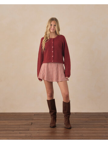 RYLEE AND CRU Teen Fuzzy Cardigan