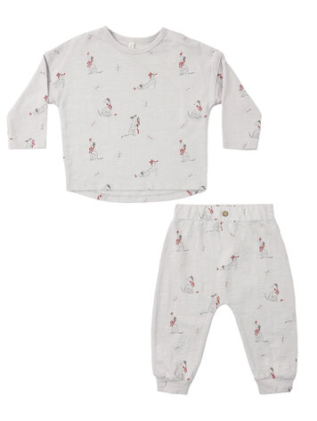 RYLEE AND CRU Dalmatian Tee + Pant Set