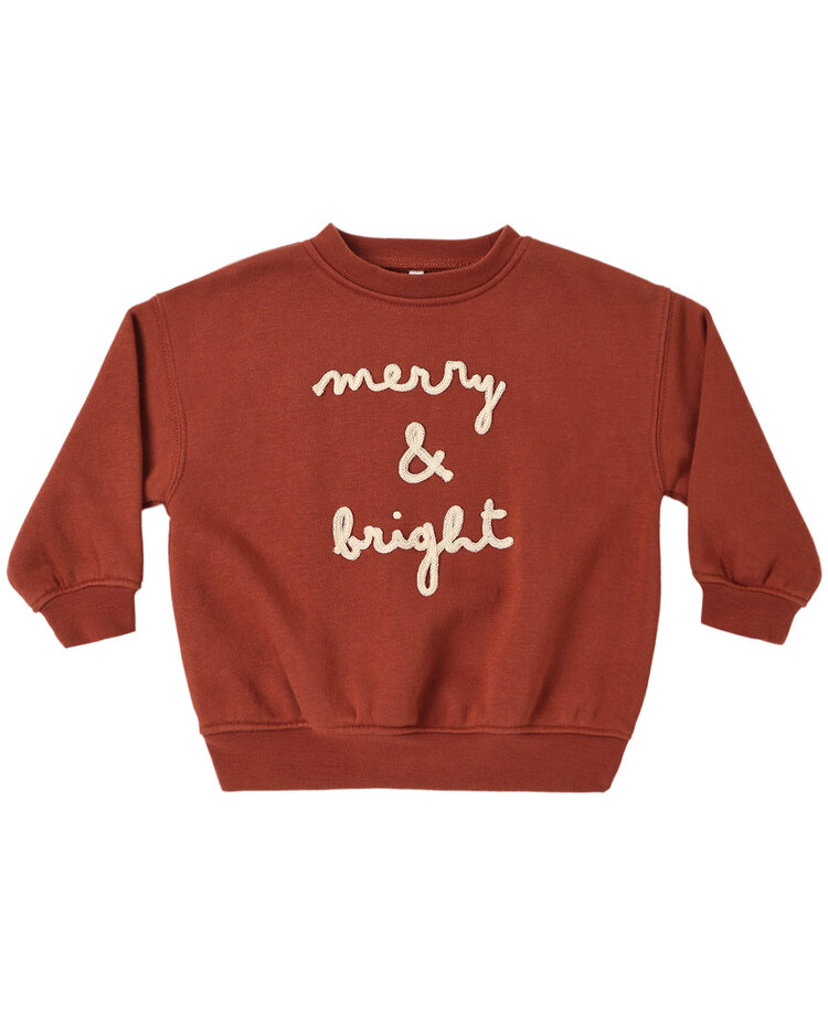 RYLEE AND CRU Merry & Bright Baby Sweatshirt