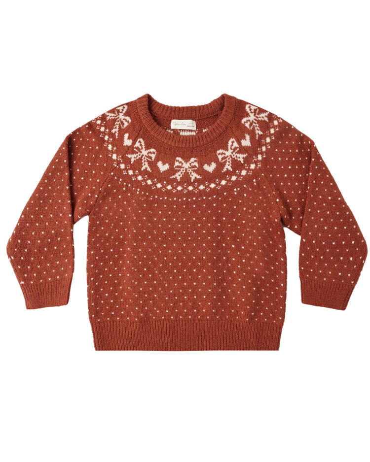 RYLEE AND CRU Fair Isle Girls Sweater