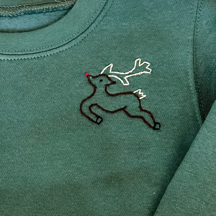 SWEET OLIVE STREET Rudolph Reindeer  Sweatshirt