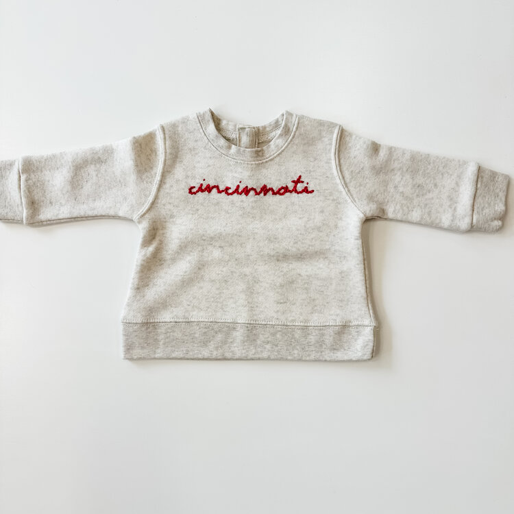 SWEET OLIVE STREET Cincinnati Baby Sweatshirt