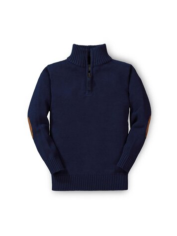 HOPE & HENRY Organic Half Zip Sweater
