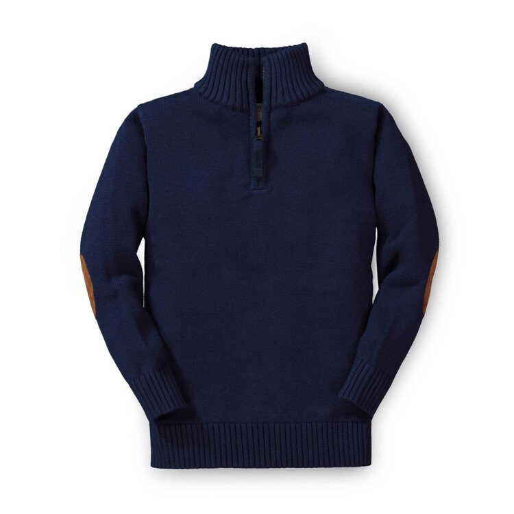 HOPE & HENRY Organic Half Zip Sweater