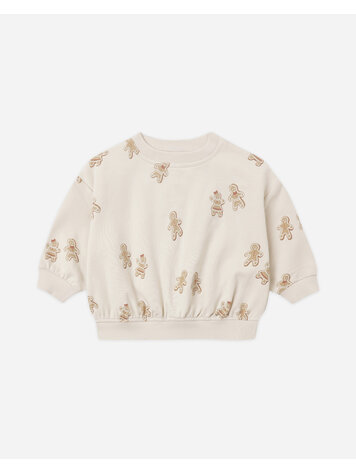 QUINCY MAE Gingerbread Fleece Sweatshirt