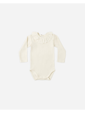 QUINCY MAE Ruffle Collar Bodysuit