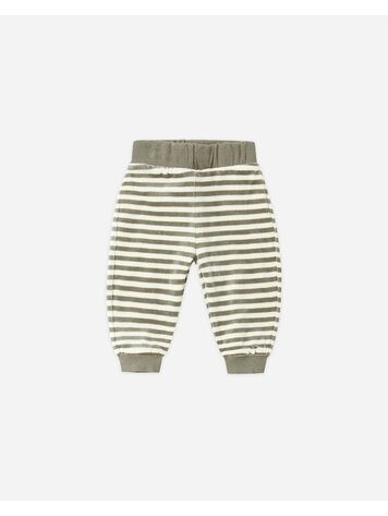 QUINCY MAE Velour Stripe Baby Sweatpant