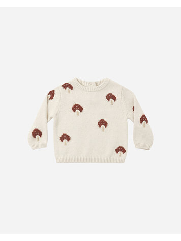 QUINCY MAE Rex Mushroom Baby Sweater