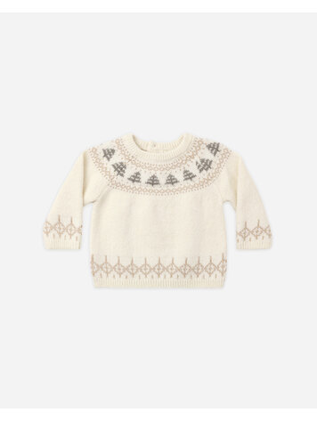 QUINCY MAE Rex Tree Baby Sweater