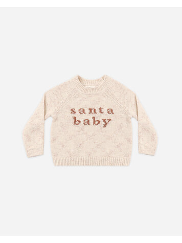 QUINCY MAE Knit Santa Baby Sweater