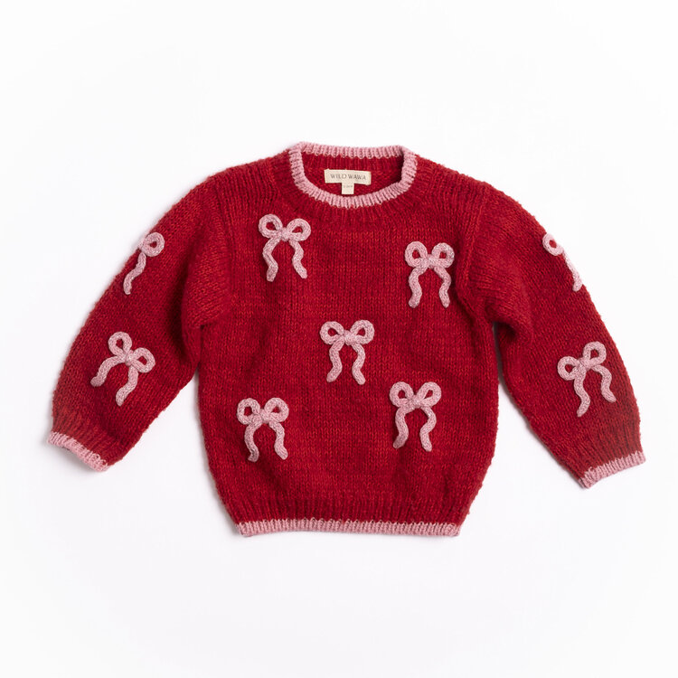 WILD WAWA Bow Sweater